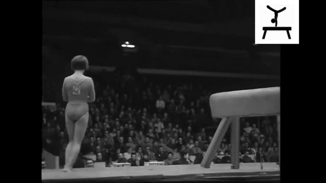 Vera Caslavska - Vault - 1963 Japan vs. Czechoslovakia Gymnastics Competition смотреть онлайн