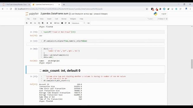 14 - pandas.DataFrame.sum() Function Explained Clearly. смотреть онлайн