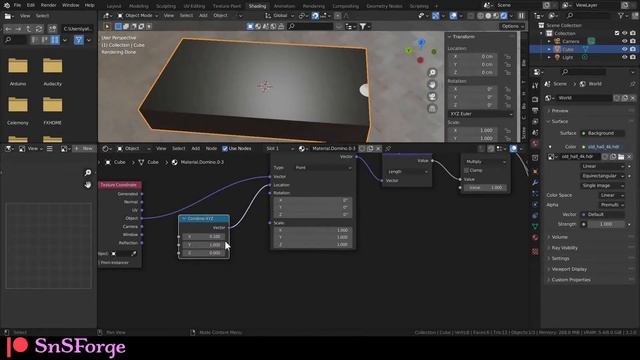 [Forge Bits] Domino Part 2 - Modelling the Tile with Shader Nodes | Blender 3.2 | Bit#009 смотреть онлайн