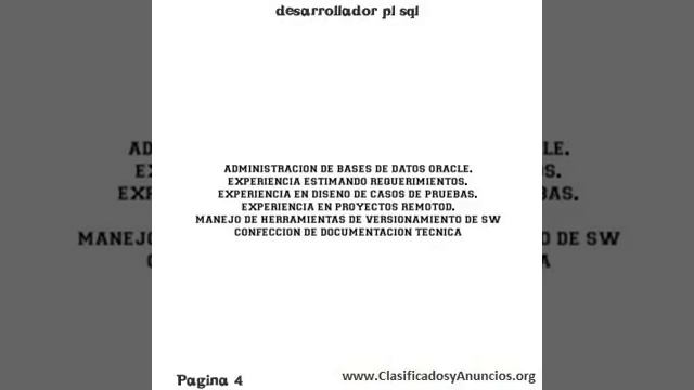 desarrollador pl sql Fecha: 26 de julio de 2011 смотреть онлайн