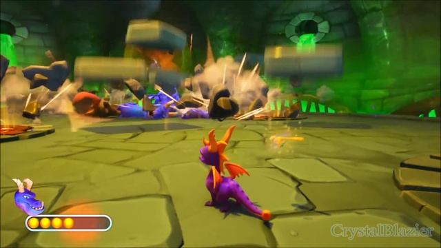 Spyro Reignited Trilogy - Spyro 2: Ripto's Rage! 100% Walkthrough Part 9 - Crush's Dungeon