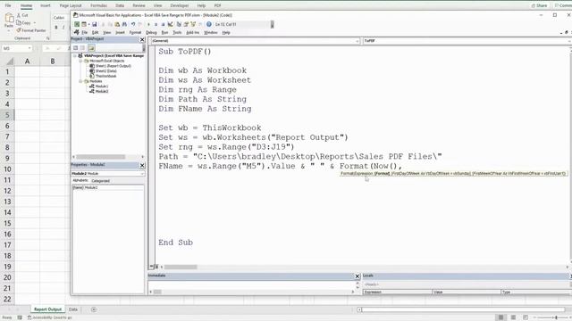 Excel VBA Save Range to PDF смотреть онлайн