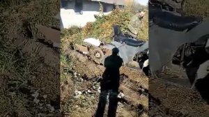 Квадроцикл + плуг.