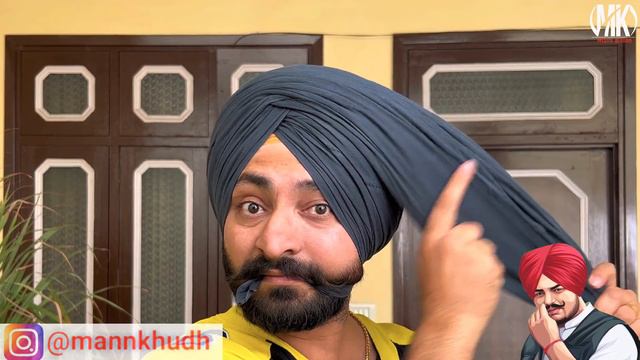 Sidhu Moose Wala Style Turban Tutorial | Wattan Wali Pagg | Sikh | Punjabi | ਪੱਗ | Punjab | Shemagh