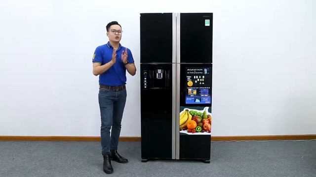 Tủ lạnh Hitachi 540 lít R-W660FPGV3X GBK - Cao to đen mạnh mẽ смотреть онлайн
