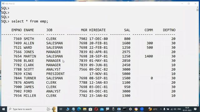 ORACLE 19c tutorials || Demo - 4 || by Mr. Murali On 02-01-2023 @6PM IST смотреть онлайн