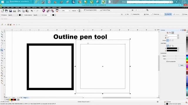 Corel Draw Tips & Tricks Outline Pen tool смотреть онлайн