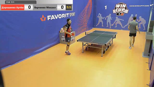 Дорошенко Артём 3-1 Варченко Михаил  Турнир WinCup  1 ЗАЛ  11.07.2019