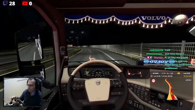 Euro truck simulator 2, ruteo en base, 1080P60Fps. смотреть онлайн