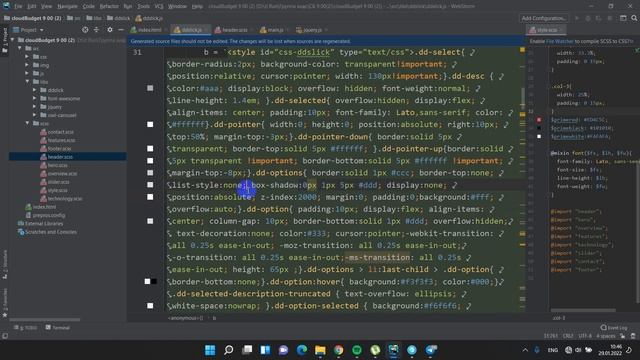 Карусель. Dropdown. Адаптация. BurgerMenu