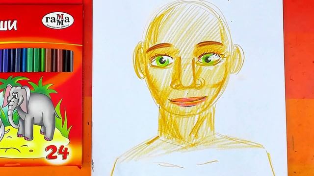 Как нарисовать ПАПУ - рисуем портрет карандашами смотреть онлайн