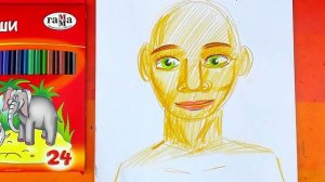 Как нарисовать ПАПУ - рисуем портрет карандашами