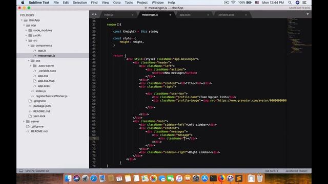 Ep2: Use CSS3 Flexbox to Theming front-end React Messenger Chat App смотреть онлайн