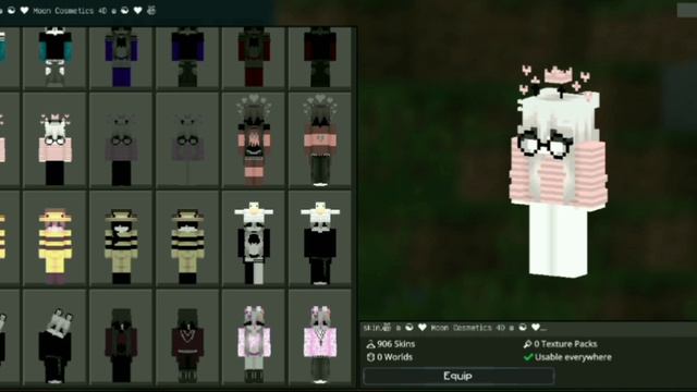 (cosmetics skins) 1000+ skins for Minecraft 1.20.51 (Work on HIVE) смотреть онлайн