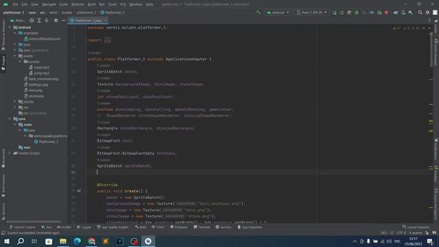 Игра Динозаврик. Движок libGDX. Android Studio. Java Урок 08. Начисление очков. смотреть онлайн