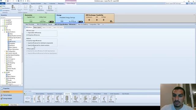 Aspen Plus in English | Part 2 | 40 | Distillation - 5 Defining stage efficiency смотреть онлайн