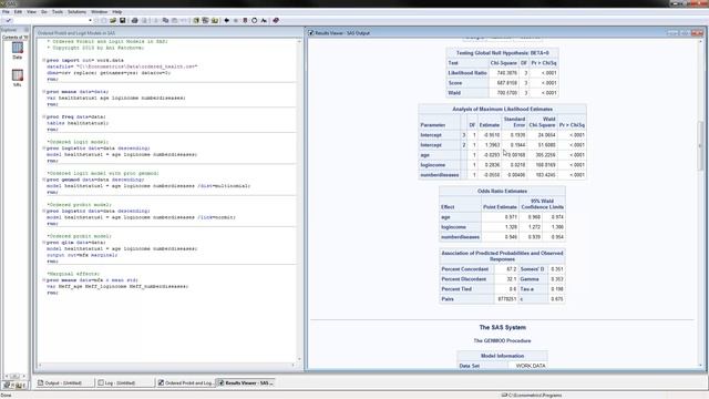 Ordered Probit and Logit Models in SAS смотреть онлайн