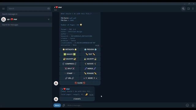 How to Edit PDF Files with Telegram bot? смотреть онлайн
