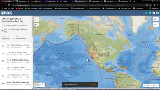 Canary Islands (La Palma) Earthquakes getting shallower... Monday night earthquake update 11/1/2021 смотреть онлайн