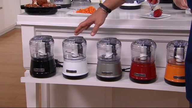 KitchenAid 3.5 Cup One-Touch 2-speed Chopper with Extra Bowl on QVC смотреть онлайн