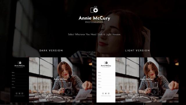 Annie - Creative Photography WordPress Theme | Themeforest Templates смотреть онлайн