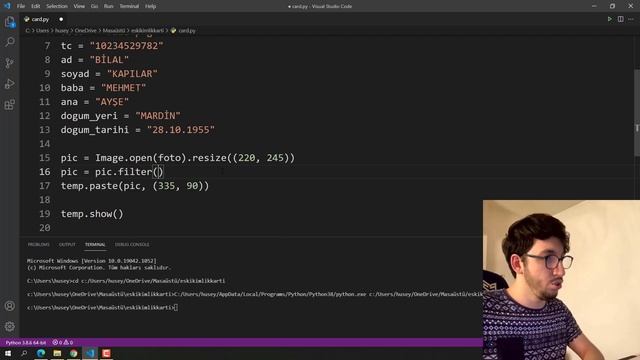 Python ile Kendi Kimlik Kartınızı Yapın смотреть онлайн