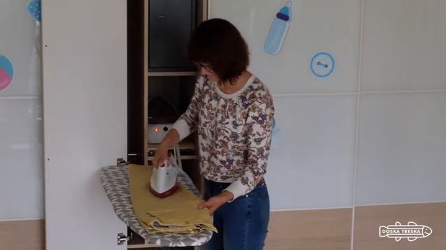 DoskaTreska - встраиваемая гладильная доска в шкаф-купе, распашной шкаф, гардеробную, кухню. смотреть онлайн