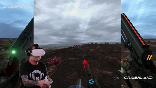 CRASHLAND GAMEPLAY ON QUEST 2 | Crashland VR is a Must Play | Alien Horror Shooter Game смотреть онлайн