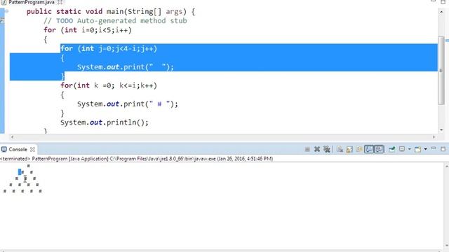 Object Oriented Programming Java in Tamil - Pattern program 2 смотреть онлайн