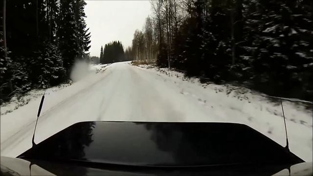 Volvo winter fun. Volvo drift in Sweden смотреть онлайн