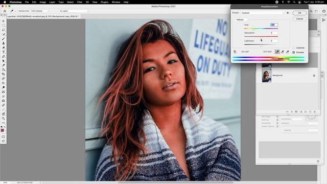 How to change hair color with Photoshop смотреть онлайн