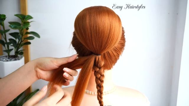 Easy Bun Hairstyle With Using Clutcher | Simple Hairstyle For Wedding смотреть онлайн