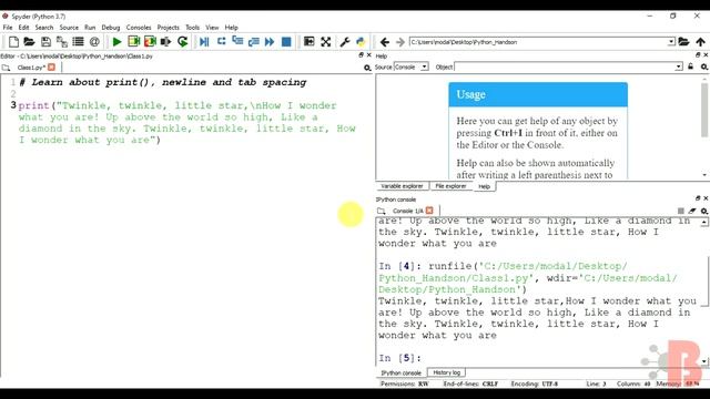 #2 Learn Print function in python with Twinkle Twinkle Little Star смотреть онлайн