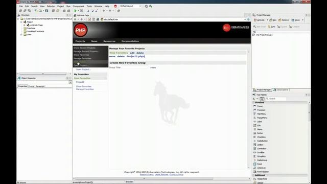 Delphi for PHP early preview - welcome page смотреть онлайн