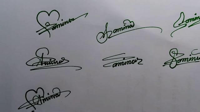 Signature.. SAMINA.. Name Best Signature. смотреть онлайн