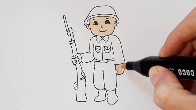 Как нарисовать солдата, рисунки для срисовки смотреть онлайн