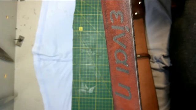 Кожаный ремень. Ручная работа. смотреть онлайн