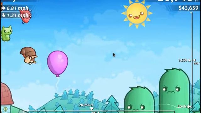 Флеш-игра Curl Up and Fly! смотреть онлайн