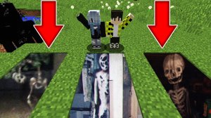 Какую яму выберет НУБ И ПРО ? ЖИВОЙ СКЕЛЕТ или CLOCKWISE JACK или ЧЕЛОВЕК ДЫРА в майнкрафт
