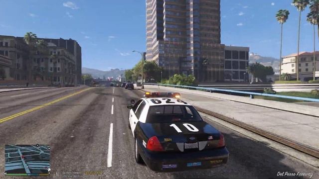 GTA V LSPDFR Old LAPD Crown Vic pursuit смотреть онлайн