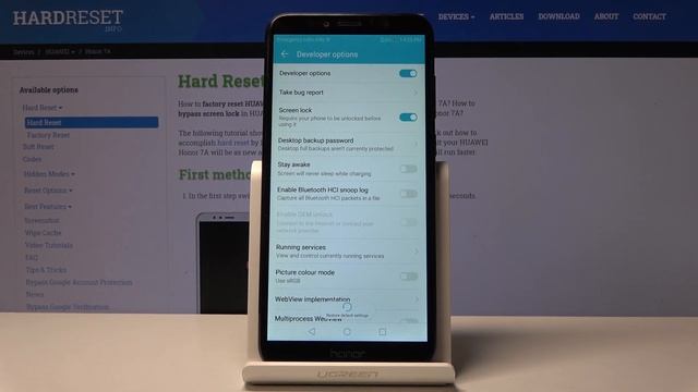 How to Activate Developer Options in HUAWEI Honor 7A – OEM Unlock & USB Debugging смотреть онлайн
