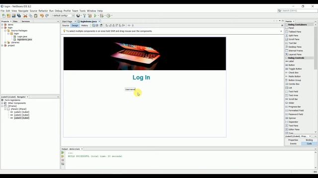 Make Awesome Login Frame Using Java Swing | JFrame смотреть онлайн