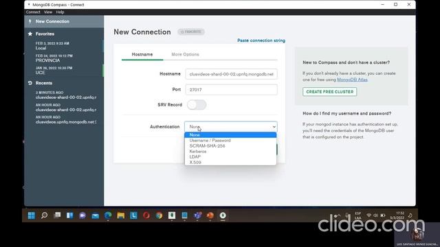 Grupo 7 Conexión a través de un servidor de afuera Mongo Db Compass смотреть онлайн