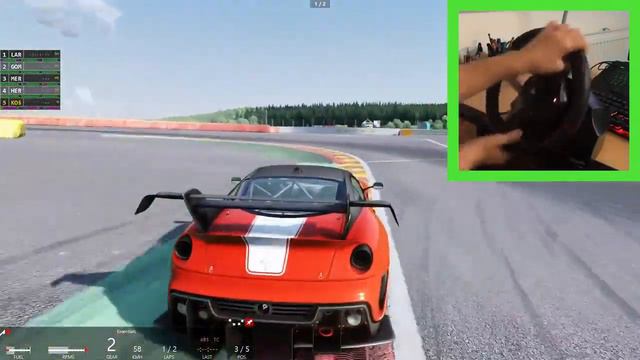 Assetto Corsa/ Spa/ Ferrari 599XX EVO смотреть онлайн