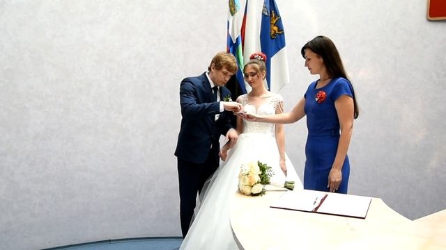 Торжественная регистрация брака Иван и Снежана 1 смотреть онлайн