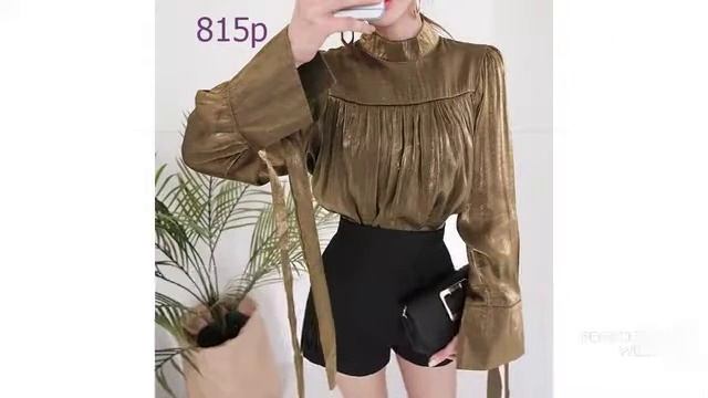 Женская одежда с Aliexpress - отличная офисная блуза. смотреть онлайн