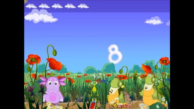 Лунтик Учит Цифры: Облака. Обучающая Игра для Детей. Прохождение Игры смотреть онлайн