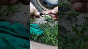 Самый простой способ установки вентеля или сосок на штампованный диск