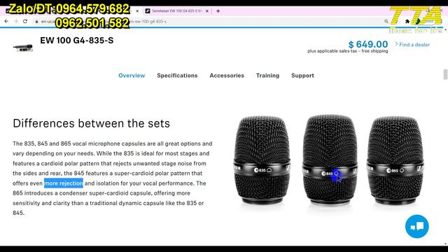 Đầu Sennheiser 835 khác gì 945, 845, 865 смотреть онлайн