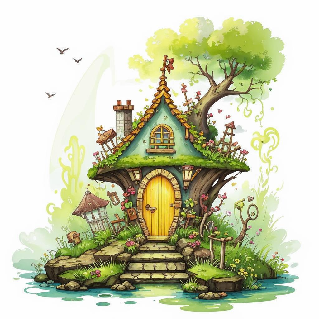 СХЕМА вышивки крестом "Сказочный домик" смотреть онлайн